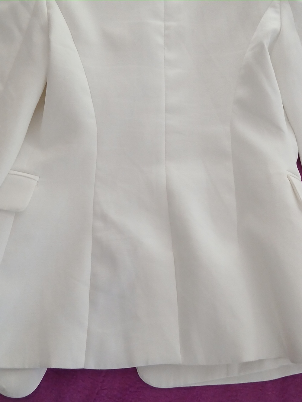 Altar'd State Cream Satiny Blazer Size Medium - Picture 5 of 5